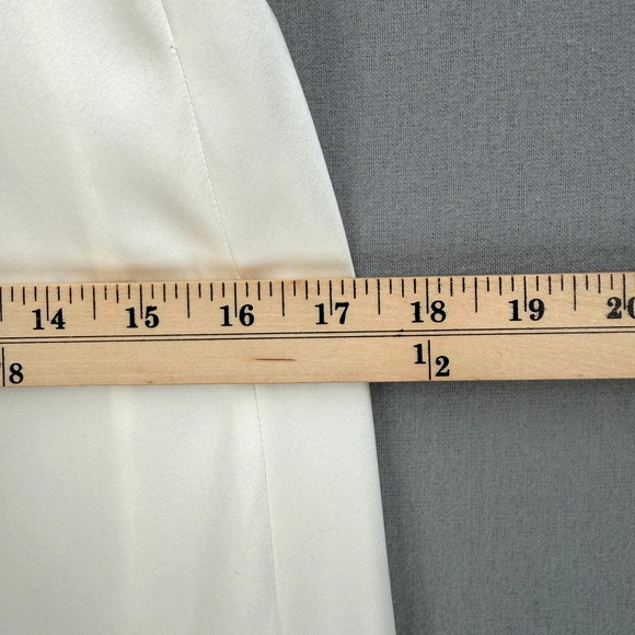 ENZA COSTA Strapless Silk Bias Maxi Dress Women Small Off White Quiet Luxury NEW - Picture 10 of 15